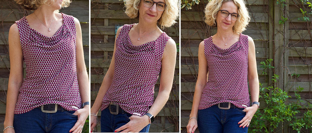 Schnittmuster Wasserfall-Shirt Rosa 11 Wasserfall-Shirt Rosa