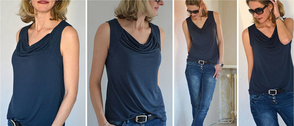 Schnittmuster Wasserfall-Shirt Rosa 9 Wasserfall-Shirt Rosa