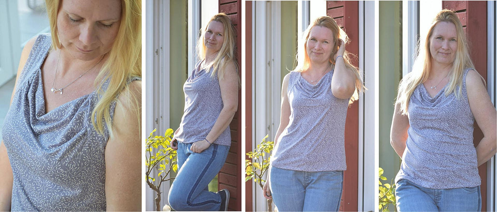 Schnittmuster Wasserfall-Shirt Rosa 7 Wasserfall-Shirt Rosa