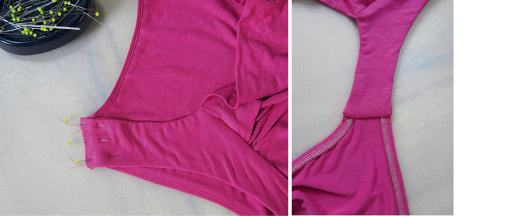 Schnittmuster Wasserfall-Shirt Rosa 4 Wasserfall-Shirt Rosa