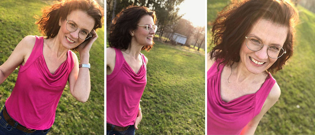 Schnittmuster Wasserfall-Shirt Rosa 5 Wasserfall-Shirt Rosa