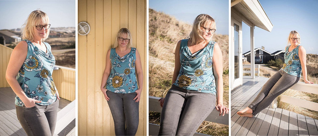 Schnittmuster Wasserfall-Shirt Rosa 12 Wasserfall-Shirt Rosa